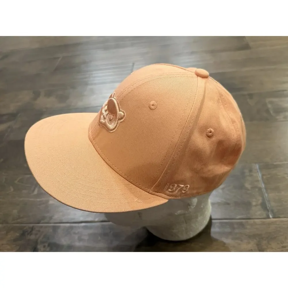 Melonwear Chicago Cubs 1979 Era Logo Budweiser Embroidered Peach Snapback Hat